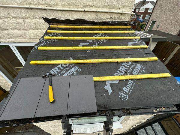 New breathable membrane down with treated battens set out across it