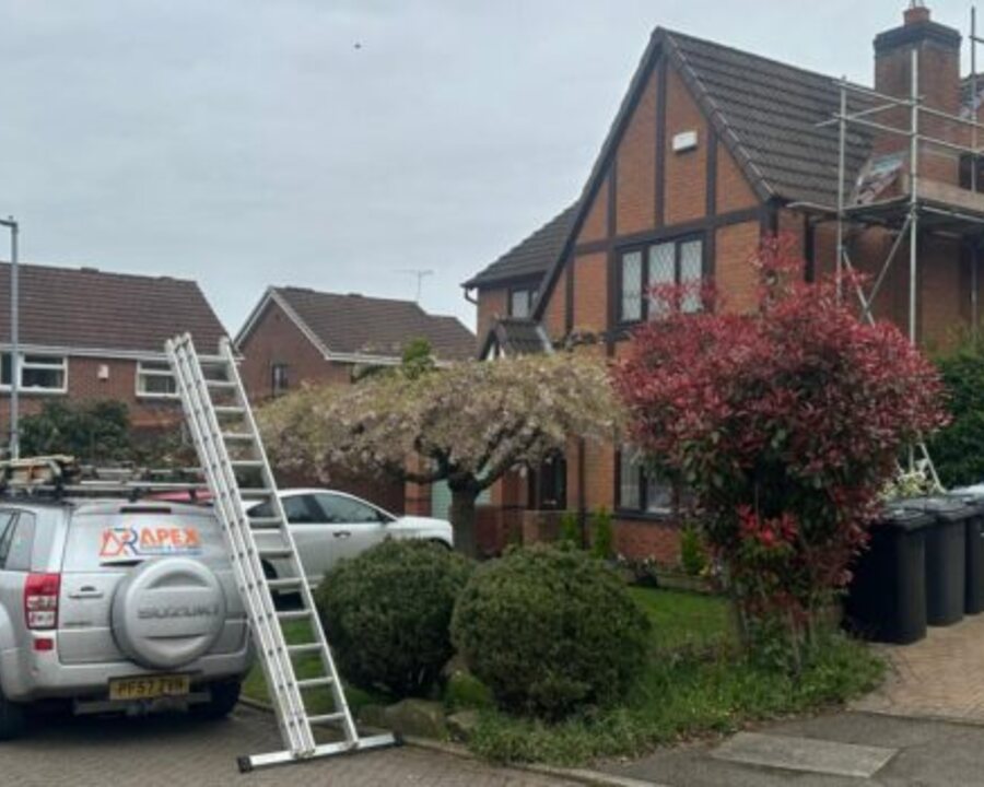 Apex Roofing carrying out roofing work in Cheshire