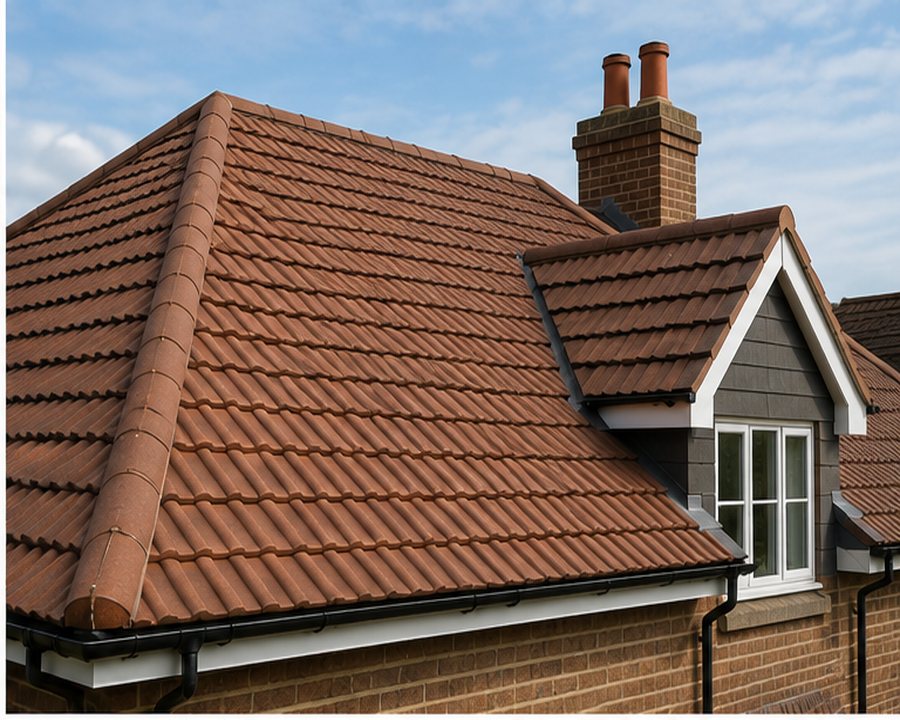 New tiled roof by Apex Roofing