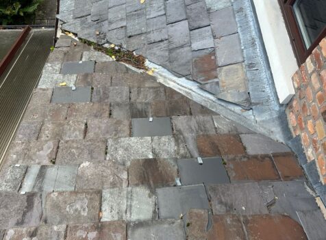 repair slipped slates in prestbury