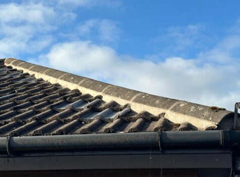 ridge tile re-bedding in Warrington