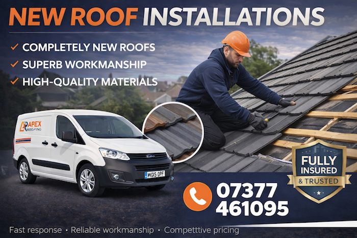 New Roof Installations cheshire